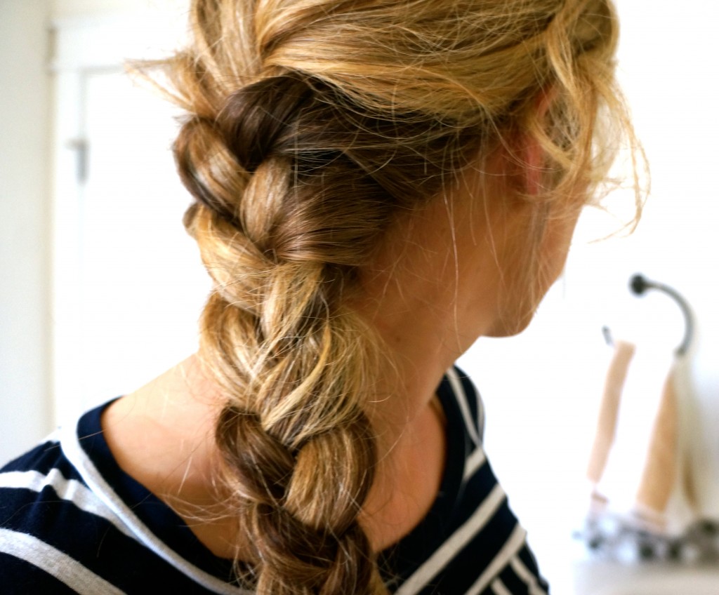 messy french braid
