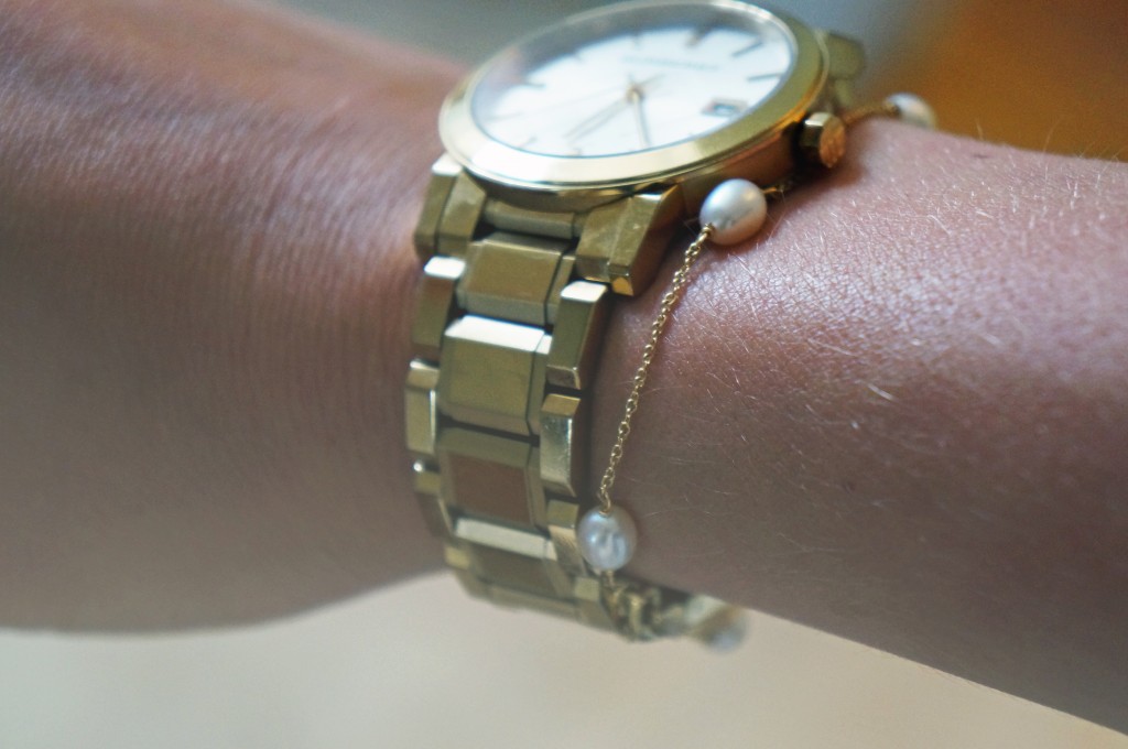 burberry watch and tiffany bracelet