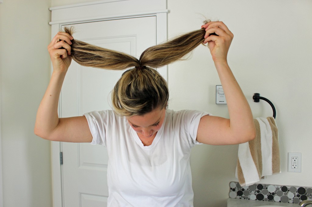 fishtail braid step one