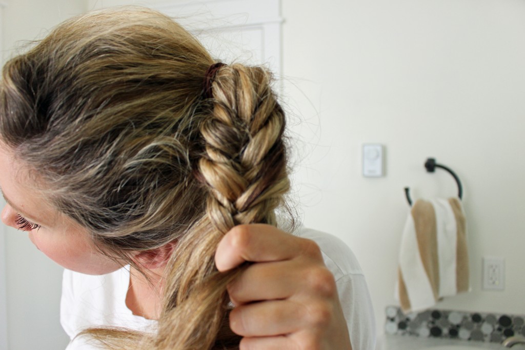 messy fishtail braid