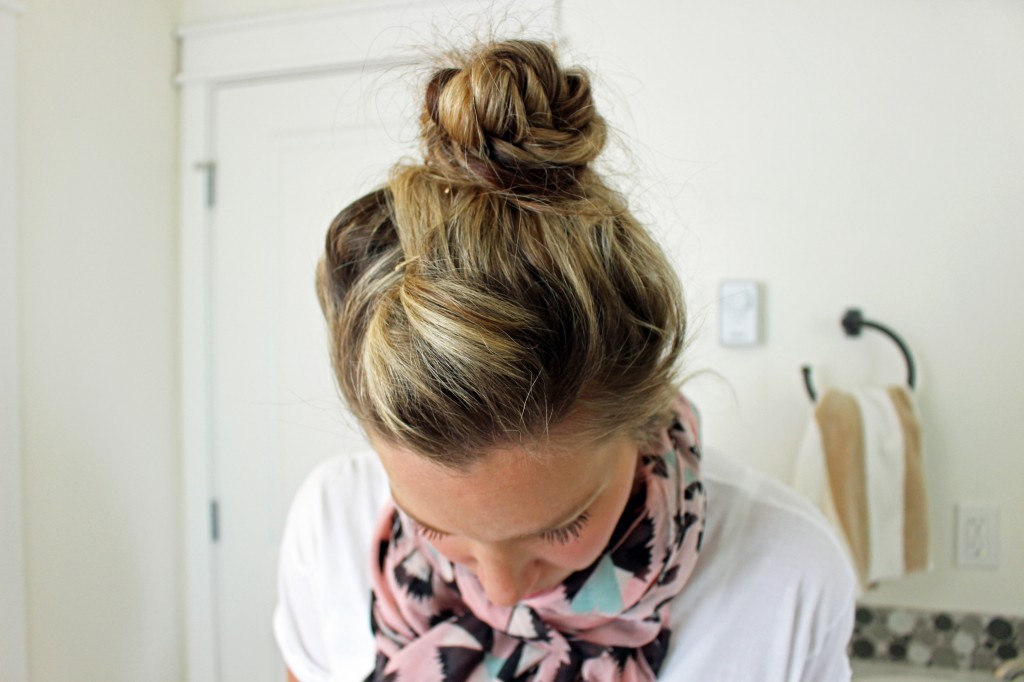 quick fishtail braid updo