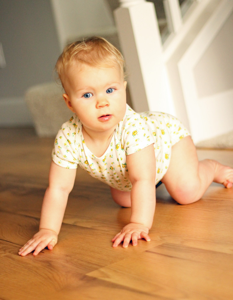 baby crawling