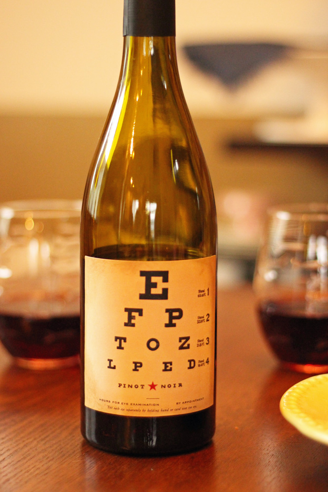 eye chart wine