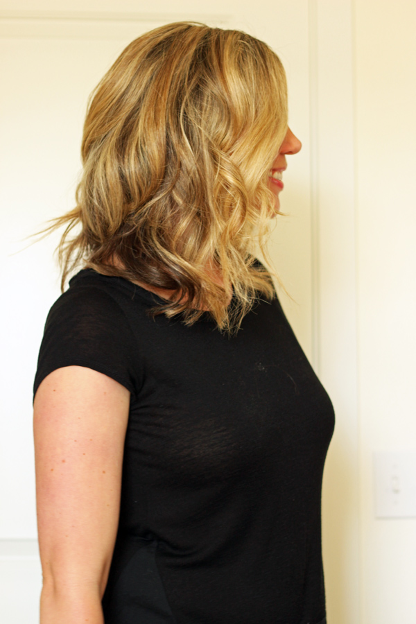 how to style a wavy long bob