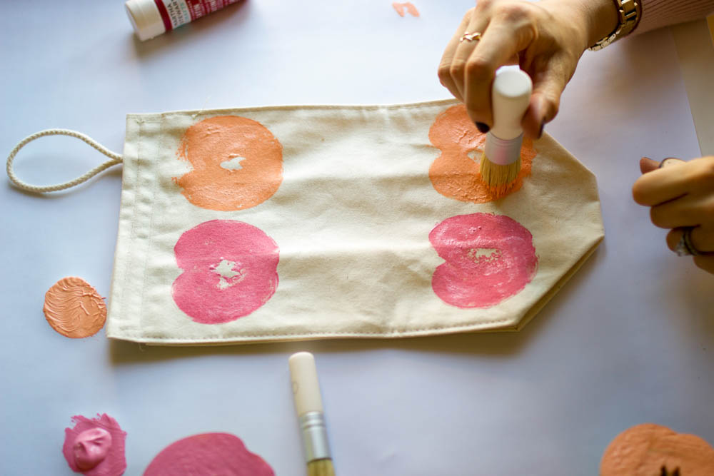 DIY apple print lunchbag-4