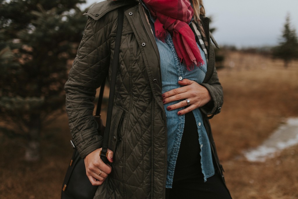winter pregnancy outfit