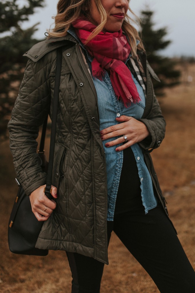 winter pregnancy outfit