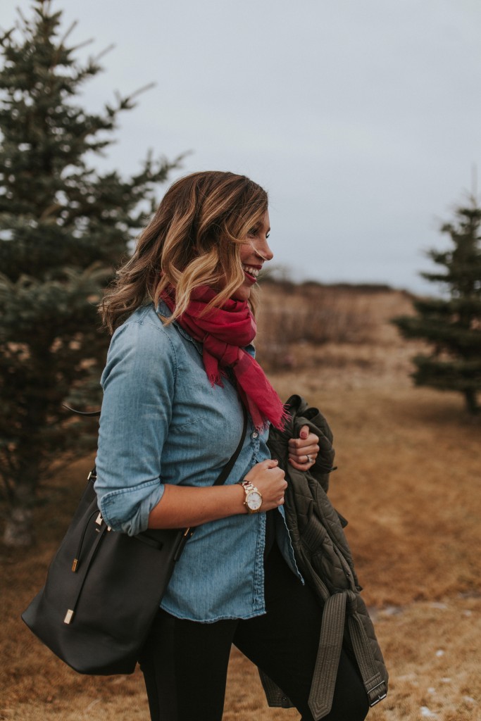 winter pregnancy outfit