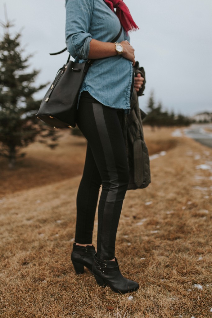 winter pregnancy outfit
