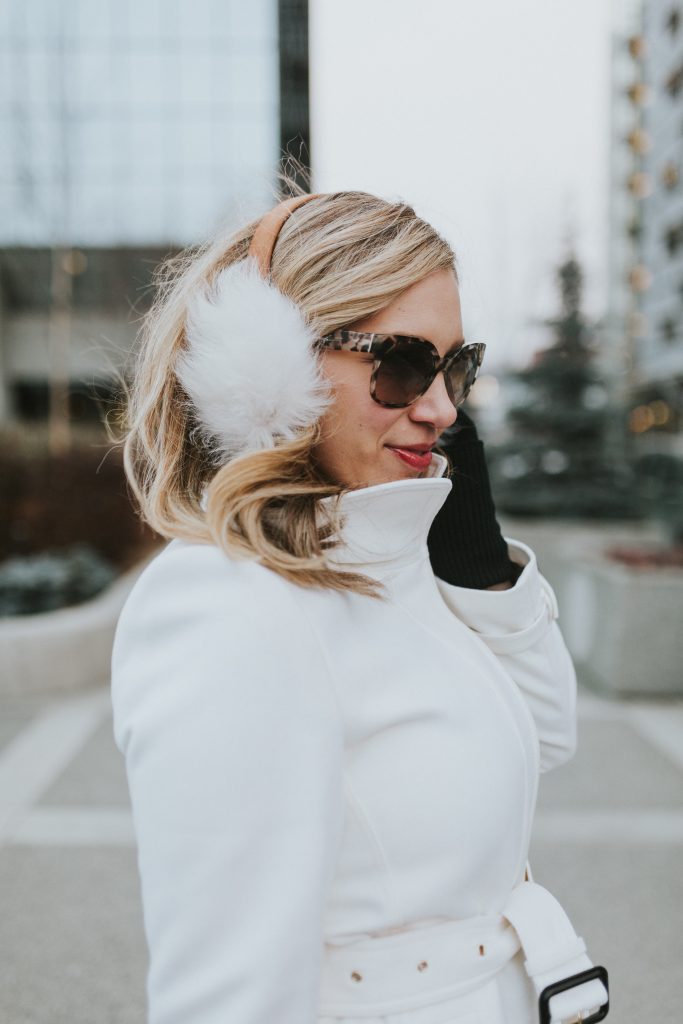 white wool coat