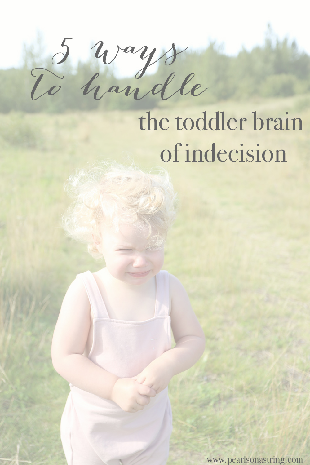 how to handle toddler indecision
